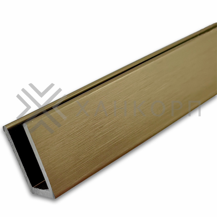 Профиль FDPA-55.3 п-образный 19х12,5х1,75 мм под стекло 8 мм, 3 м, алюминий/бронза