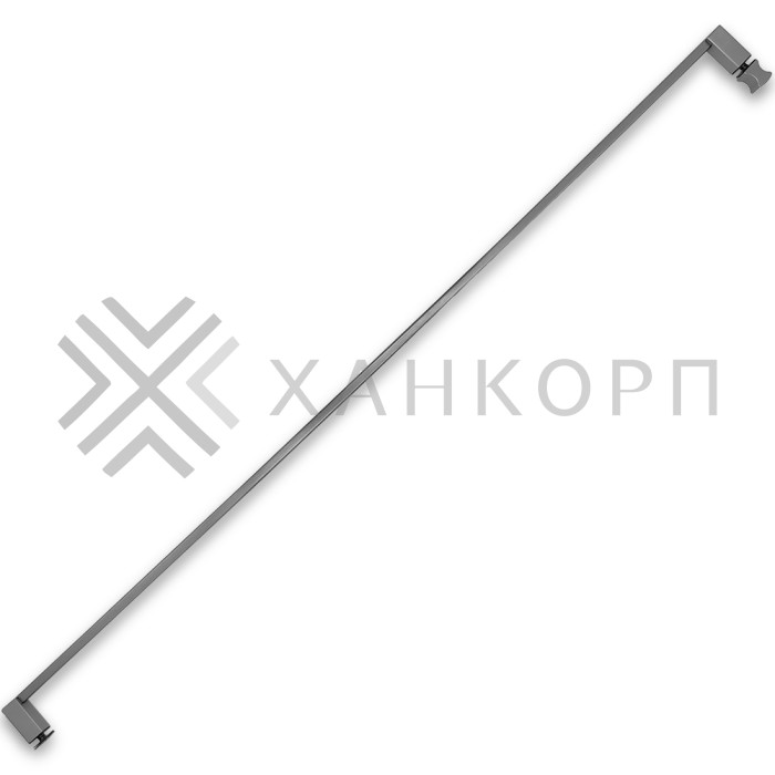 Ручка скоба FDR-709, 15х10х1000х1.0 мм, нержавейка/оружейная сталь