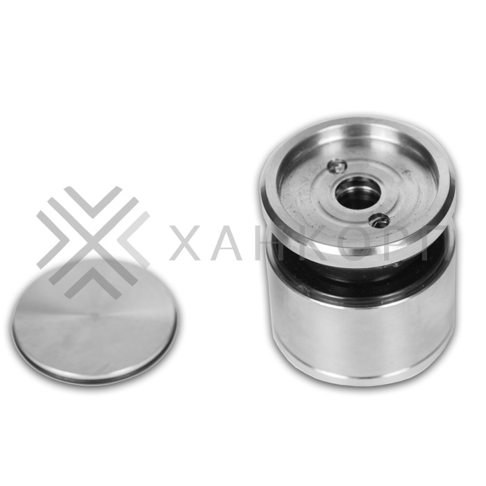 Точечное крепление FKK-28 с крышкой 22-32 мм без зенковки Ø35 мм рег.для стекла 10 мм, нержавейка/матовый