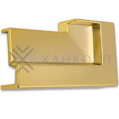 Заглушка FDPA-430R ПРАВАЯ торцевая для порога FDPA-43.15, ПВХ/золото