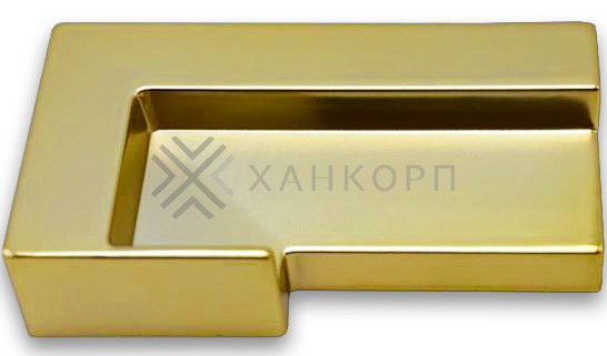 Заглушка FDPA-430R ПРАВАЯ торцевая для порога FDPA-43.15, ПВХ/золото