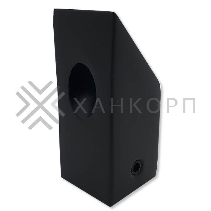 Крепление FDC-59 трубы 15х15 к стене 45°, нержавейка/черный