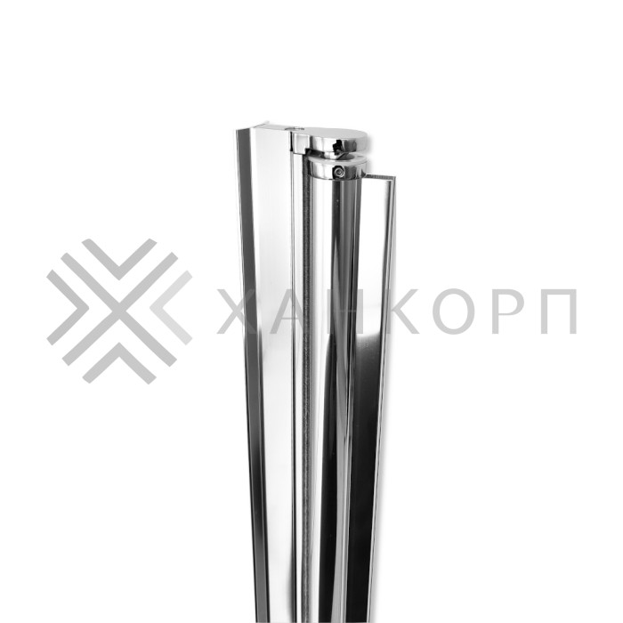 Петля Ника FDP-301 сплошная, высота 2000 мм, алюминий/хром