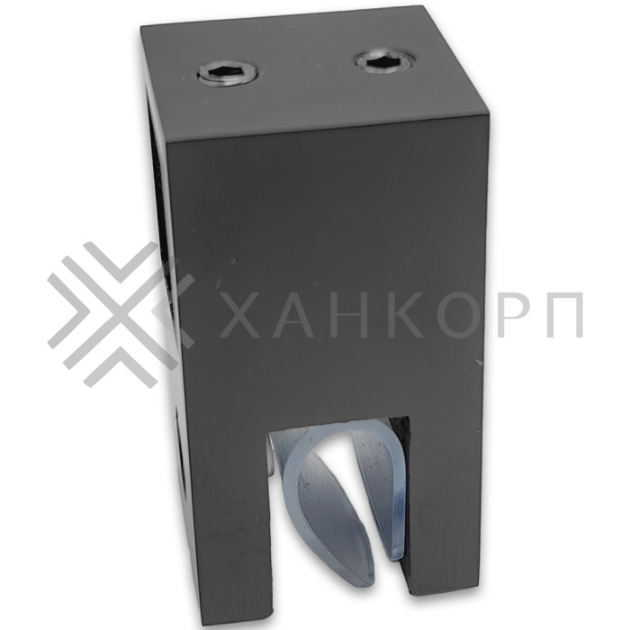 Держатель стекла FDC-53 сквозной 15х15, нержавейка/оружейная сталь