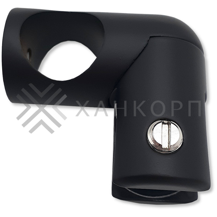 Держатель стекла FDC-23 трубы 19 сквозной 90°, латунь/черный