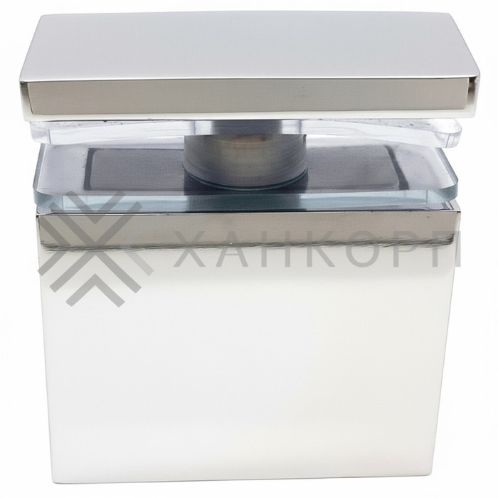 Крепление FDC-34 трубы 30х10 к стеклу, нержавейка/полированный