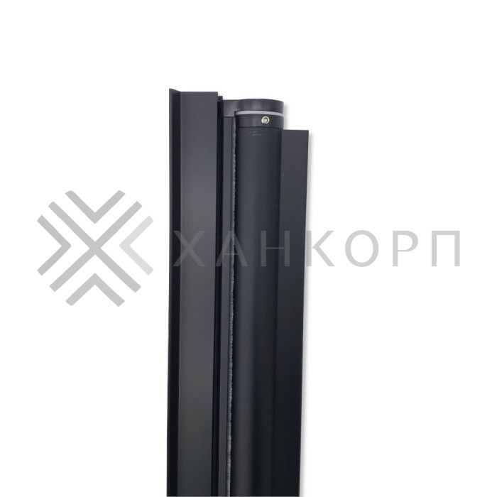 Петля Ника FDP-301 сплошная, высота 2000 мм, алюминий/черный
