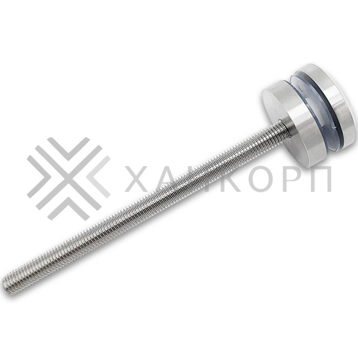 Стеклодержатель FKK-41.1, 10х10 мм Ø50 мм М12х1.75 для стекла, нержавейка/матовый