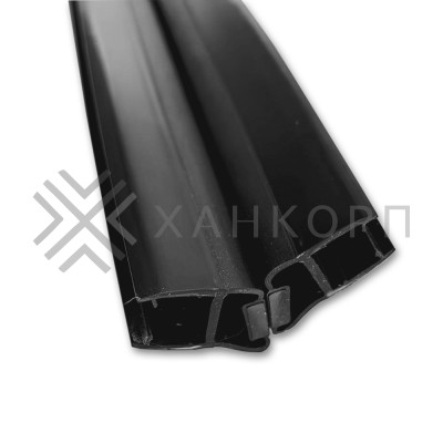 Уплотнитель магнитный ПРЕМИУМ 135°, 180° черный 2.5 м под стекло 8 мм FDPP-511.8