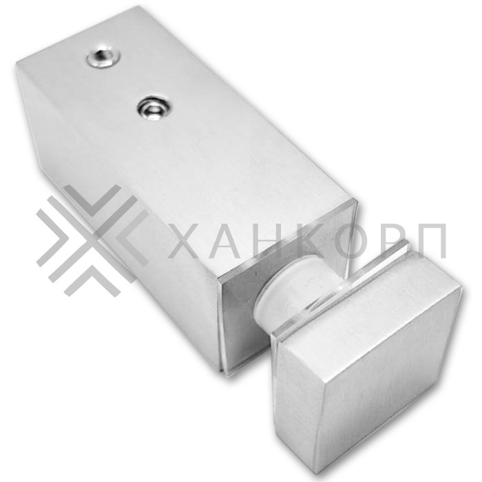 Крепление FDC-54 трубы 15х15 к стеклу, нержавейка/матовый