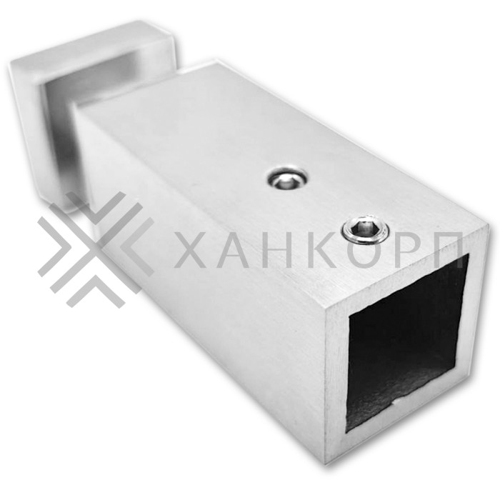 Крепление FDC-54 трубы 15х15 к стеклу, нержавейка/матовый