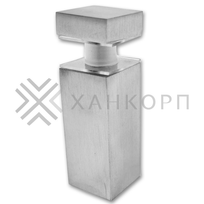 Крепление FDC-54 трубы 15х15 к стеклу, нержавейка/матовый