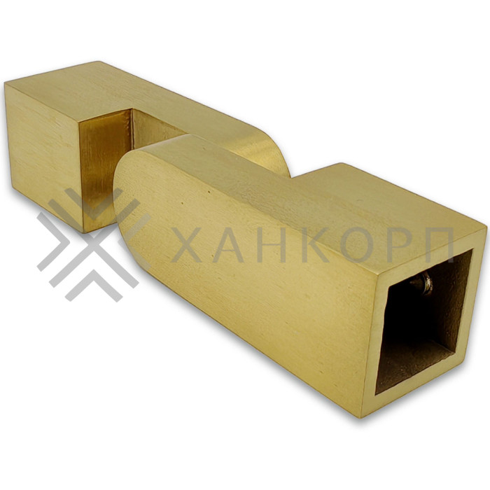 Соединитель FDC-57 трубы 15х15 регулируемый 90°-180°, нержавейка/брашированное золото