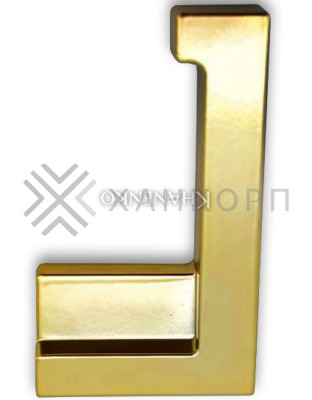 Заглушка FDPA-431R ПРАВАЯ угловая для порога FDPA-43.15, ПВХ/золото