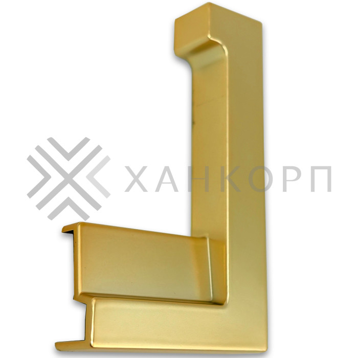 Заглушка FDPA-431R ПРАВАЯ угловая для порога FDPA-43.15, ПВХ/золото