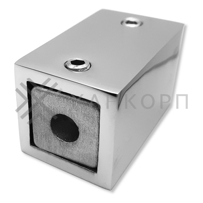 Крепление FDC-60 трубы 15х15 к стене, нержавейка/полированный