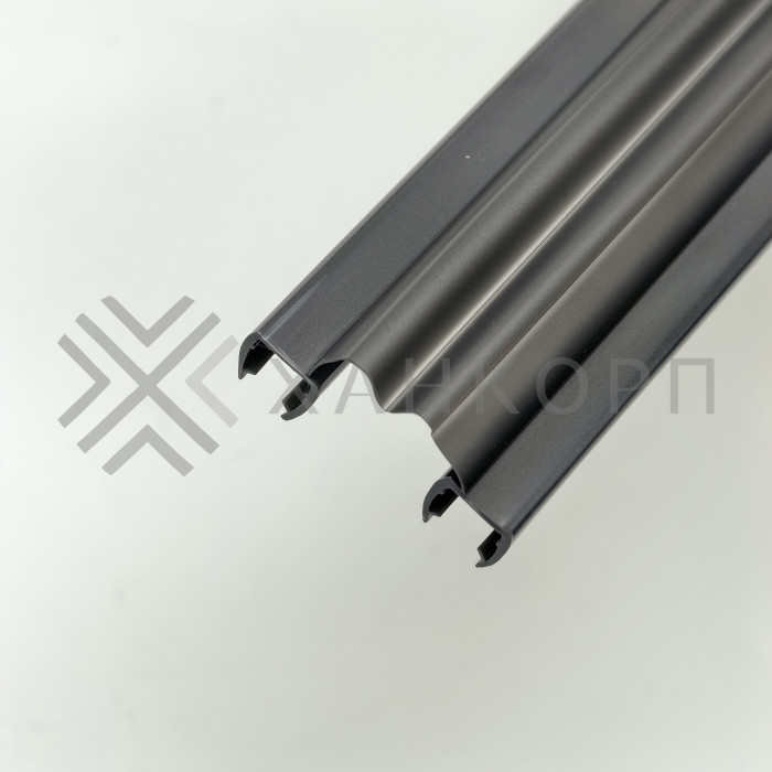 Уплотнитель ПРЕМИУМ гармошка серый 2.5 м под стекло 8 мм FDPP-410.8