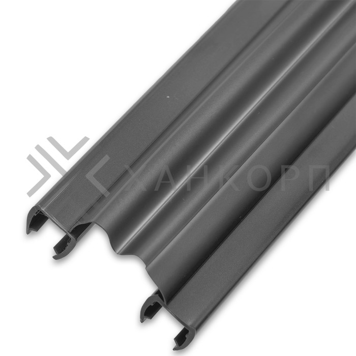 Уплотнитель ПРЕМИУМ гармошка серый 2.5 м под стекло 8 мм FDPP-410.8