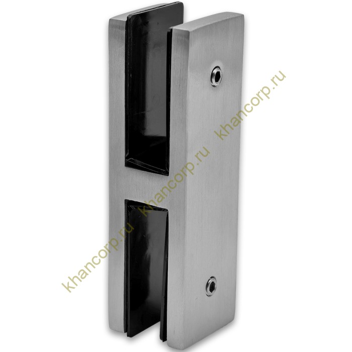 Крепление FKK-204, 98х30 мм стекло-стекло 180°, нержавейка/матовый