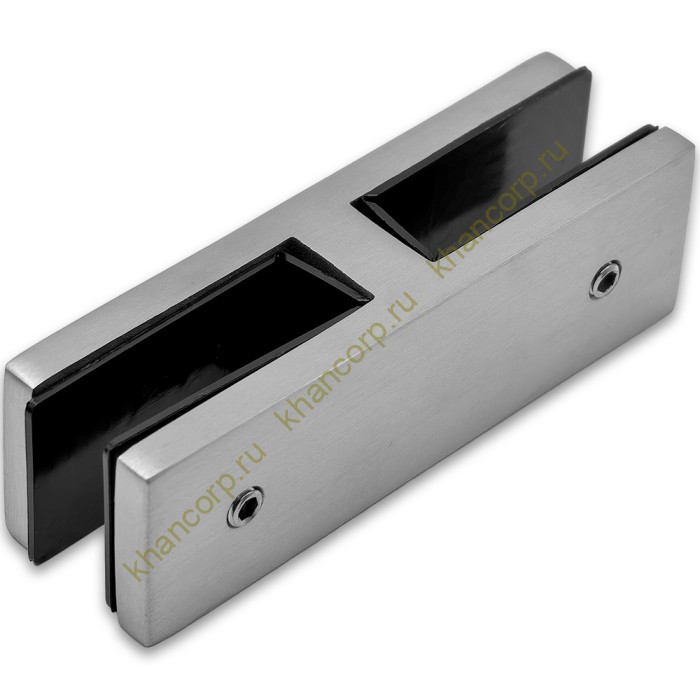 Крепление FKK-204, 98х30 мм стекло-стекло 180°, нержавейка/матовый