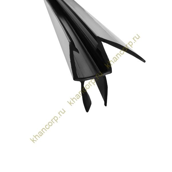 Уплотнитель ПРЕМИУМ нижний черный 1,1 м под стекло 6 мм FDPP-436.6