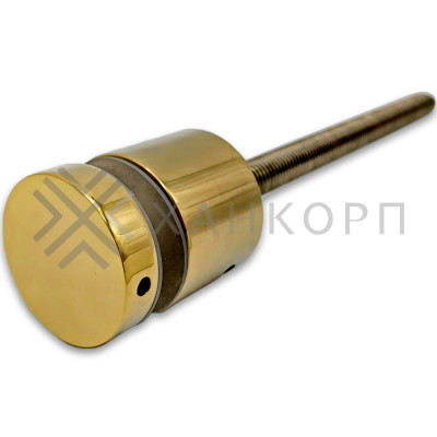 Стеклодержатель FKK-42.1, 10х30 мм Ø40 мм М12x1.75 для стекла, нержавейка/золото