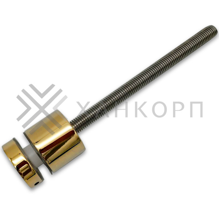 Стеклодержатель FKK-42.1, 10х30 мм Ø40 мм М12x1.75 для стекла, нержавейка/золото