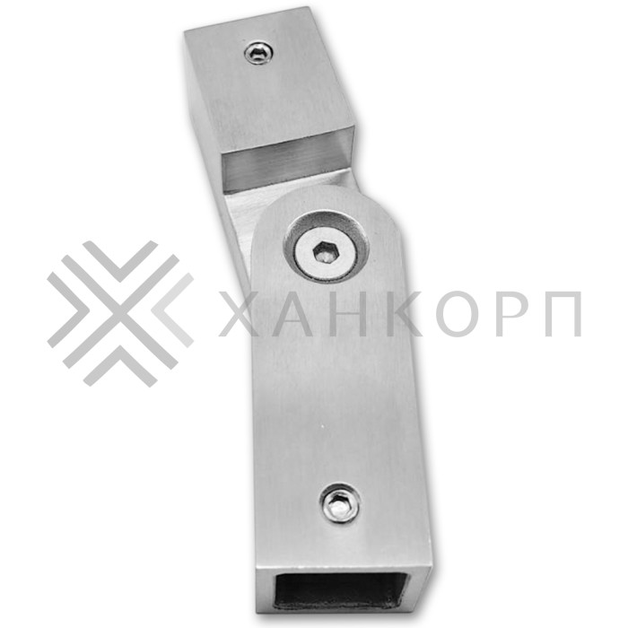 Соединитель FDC-57 трубы 15х15 регулируемый 90°-180°, нержавейка/матовый