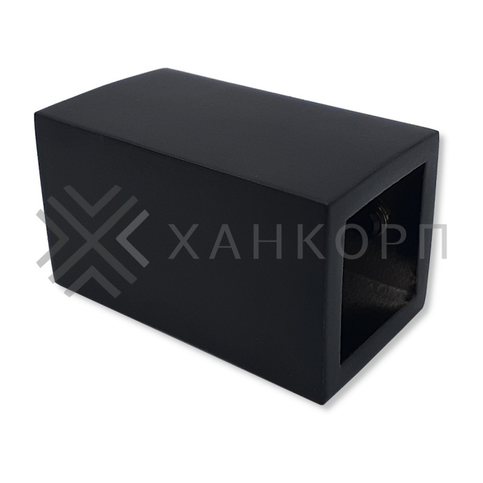 Крепление FDC-60 трубы 15х15 к стене, нержавейка/черный