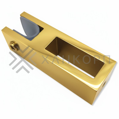 Держатель стекла FDC-31 сквозной 30х10 вертикальный, нержавейка/золото