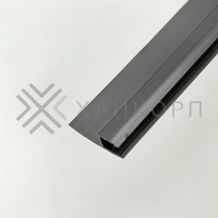 Уплотнитель ПРЕМИУМ Ч-образный серый 2.5 м, ус 18 мм под стекло 8 мм FDPP-412.8