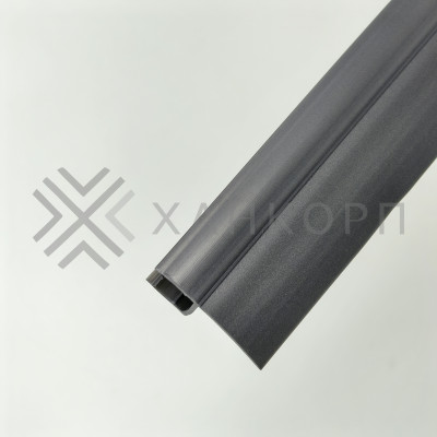 Уплотнитель ПРЕМИУМ Ч-образный серый 2.5 м, ус 18 мм под стекло 8 мм FDPP-412.8