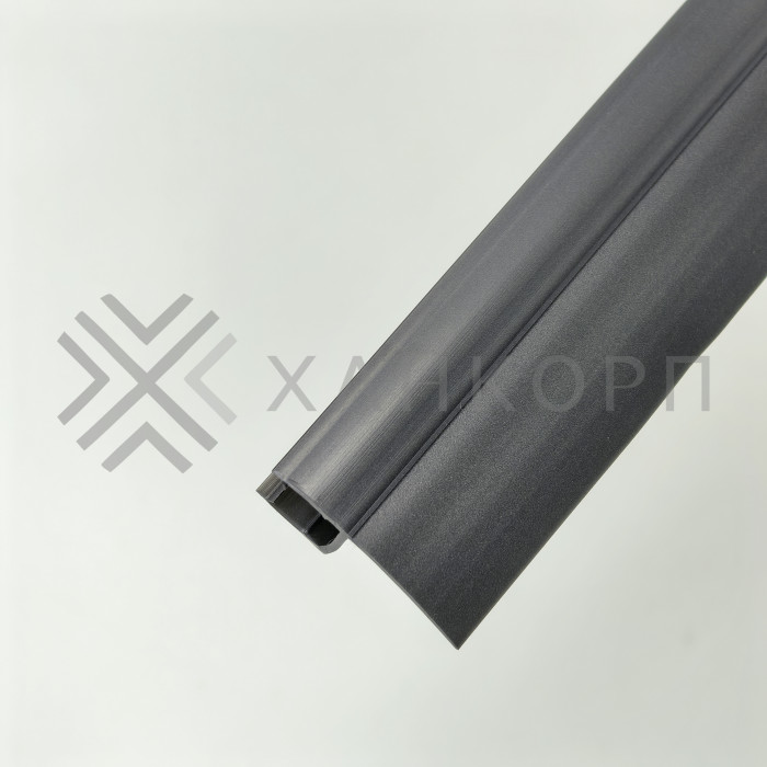 Уплотнитель ПРЕМИУМ Ч-образный серый 2.5 м, ус 18 мм под стекло 8 мм FDPP-412.8