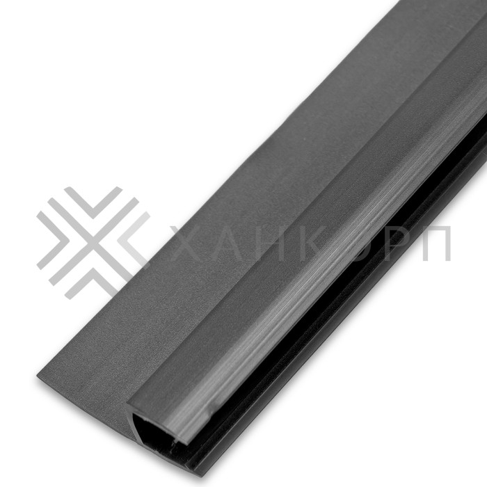 Уплотнитель ПРЕМИУМ Ч-образный серый 2.5 м, ус 18 мм под стекло 8 мм FDPP-412.8