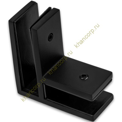 Крепление FKK-205, 70х70х30 мм стекло-стекло 90°, нержавейка/черный