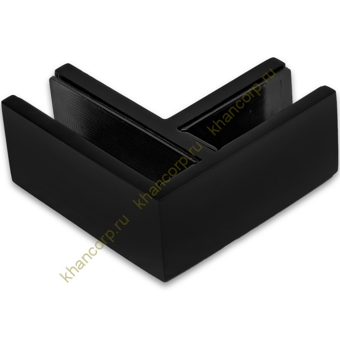 Крепление FKK-205, 70х70х30 мм стекло-стекло 90°, нержавейка/черный