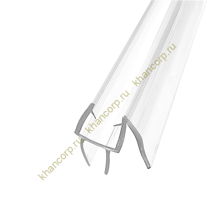 Уплотнитель ПРЕМИУМ нижний прозрачный 1,1 м под стекло 6 мм FDPP-436.6