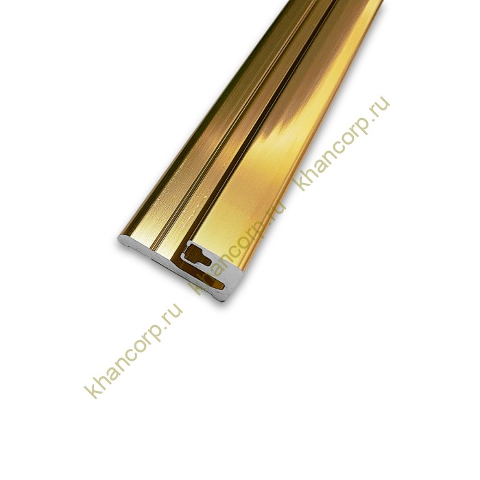 Профиль FDPA-56.25 для крепления уплотнителя к стене 8 мм, 2.5 м, алюминий/золото