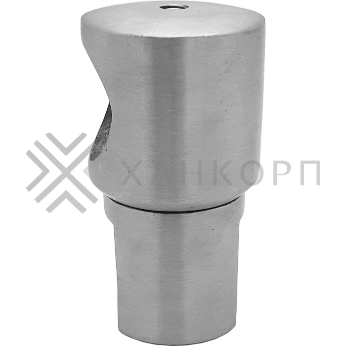 Держатель стекла FDC-12 трубы 19 торцевой 0°-360°, нержавейка/матовый