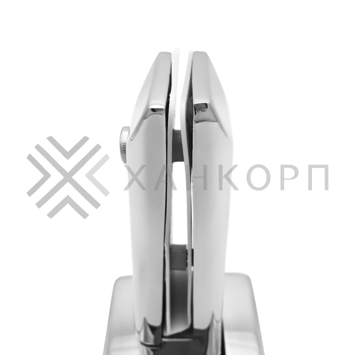 Стойка FOS-05 для стекла напольная 90х190 мм со сверлением, нержавейка/полированный