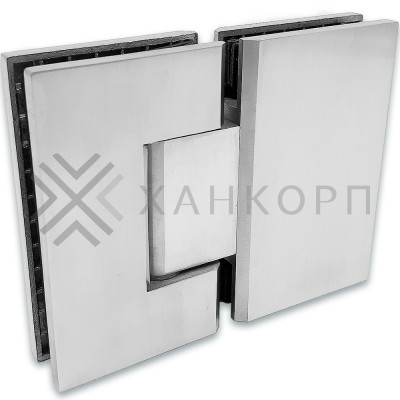 Петля Альфа α FDP-12 стекло-стекло 180˚, нержавейка/матовый