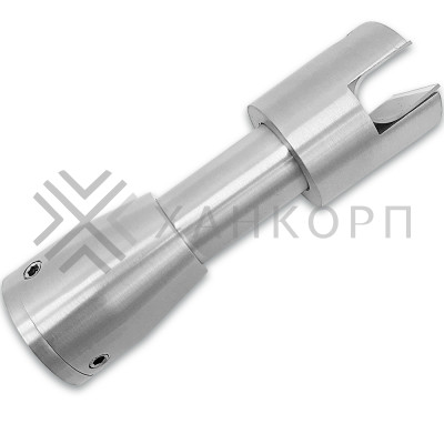 Стойка FOS-06 для перегородок без сверления, нержавейка/матовый