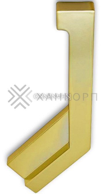 Заглушка FDPA-432R ПРАВАЯ угловая 135° для порога FDPA-43.15, ПВХ/золото