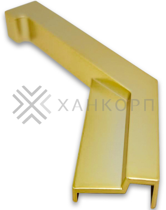 Заглушка FDPA-432R ПРАВАЯ угловая 135° для порога FDPA-43.15, ПВХ/золото