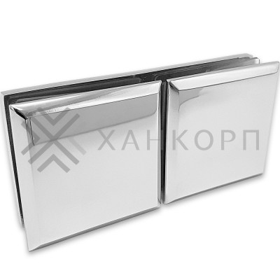 Коннектор Бета β FDK-26 стекло-стекло 180˚, нержавейка/хром