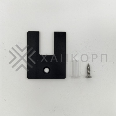 Заглушка торцевая FKP-402 для зажимного профиля, алюминий/черный