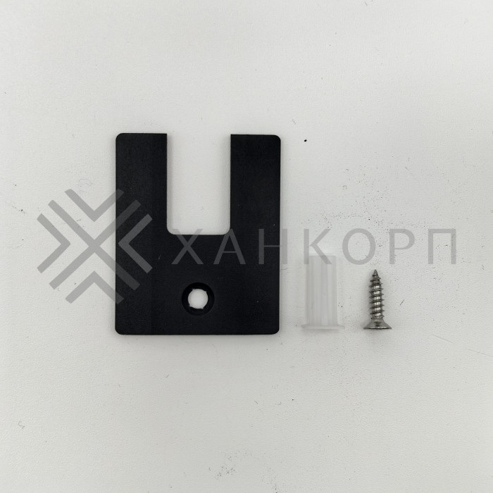 Заглушка торцевая FKP-402 для зажимного профиля, алюминий/черный