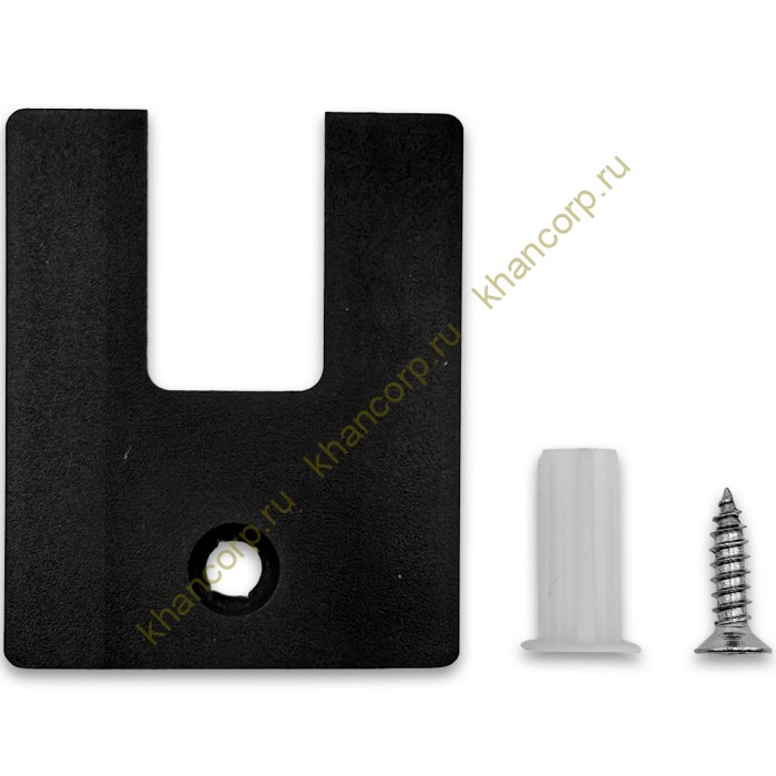 Заглушка торцевая FKP-402 для зажимного профиля, алюминий/черный