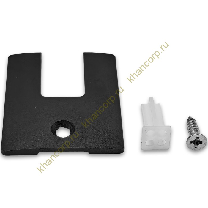 Заглушка торцевая FKP-402 для зажимного профиля, алюминий/черный