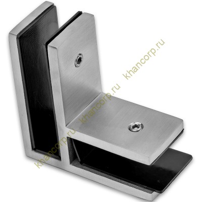 Крепление FKK-205, 70х70х30 мм стекло-стекло 90°, нержавейка/матовый